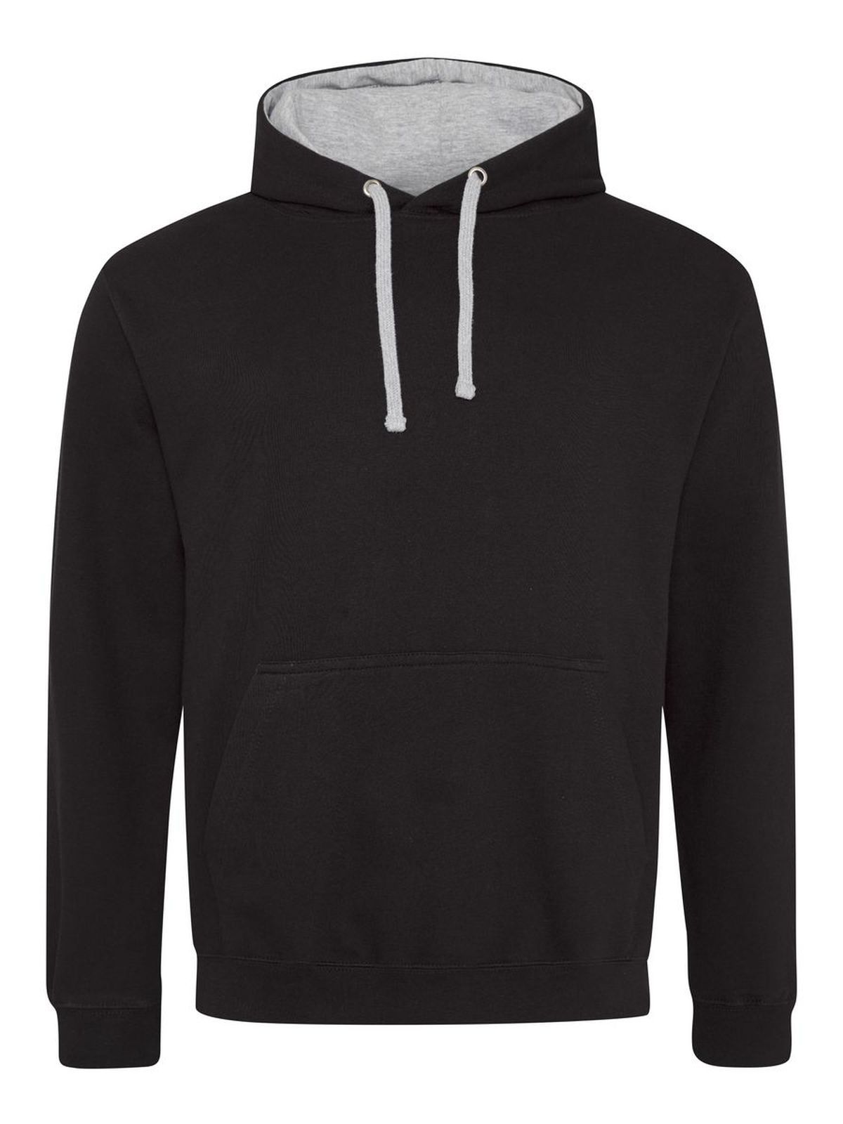 jet black-heather grey